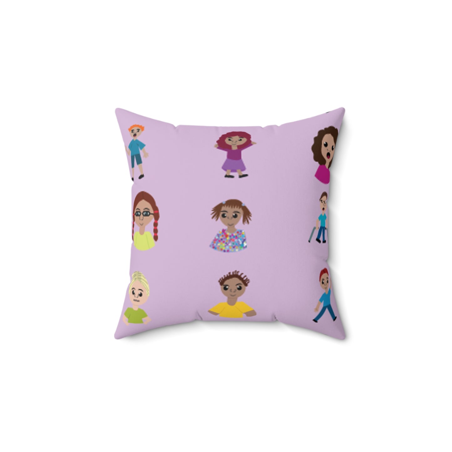 Spun Polyester Square Pillow